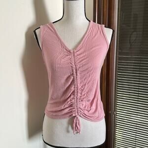 Olivia Rae | Sleeveless V-Neck with Ruche feature Size M